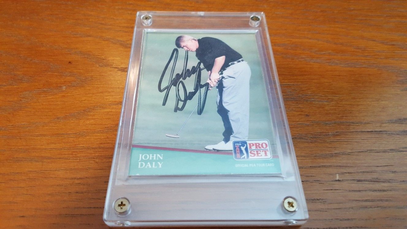 Signed John Daly Card