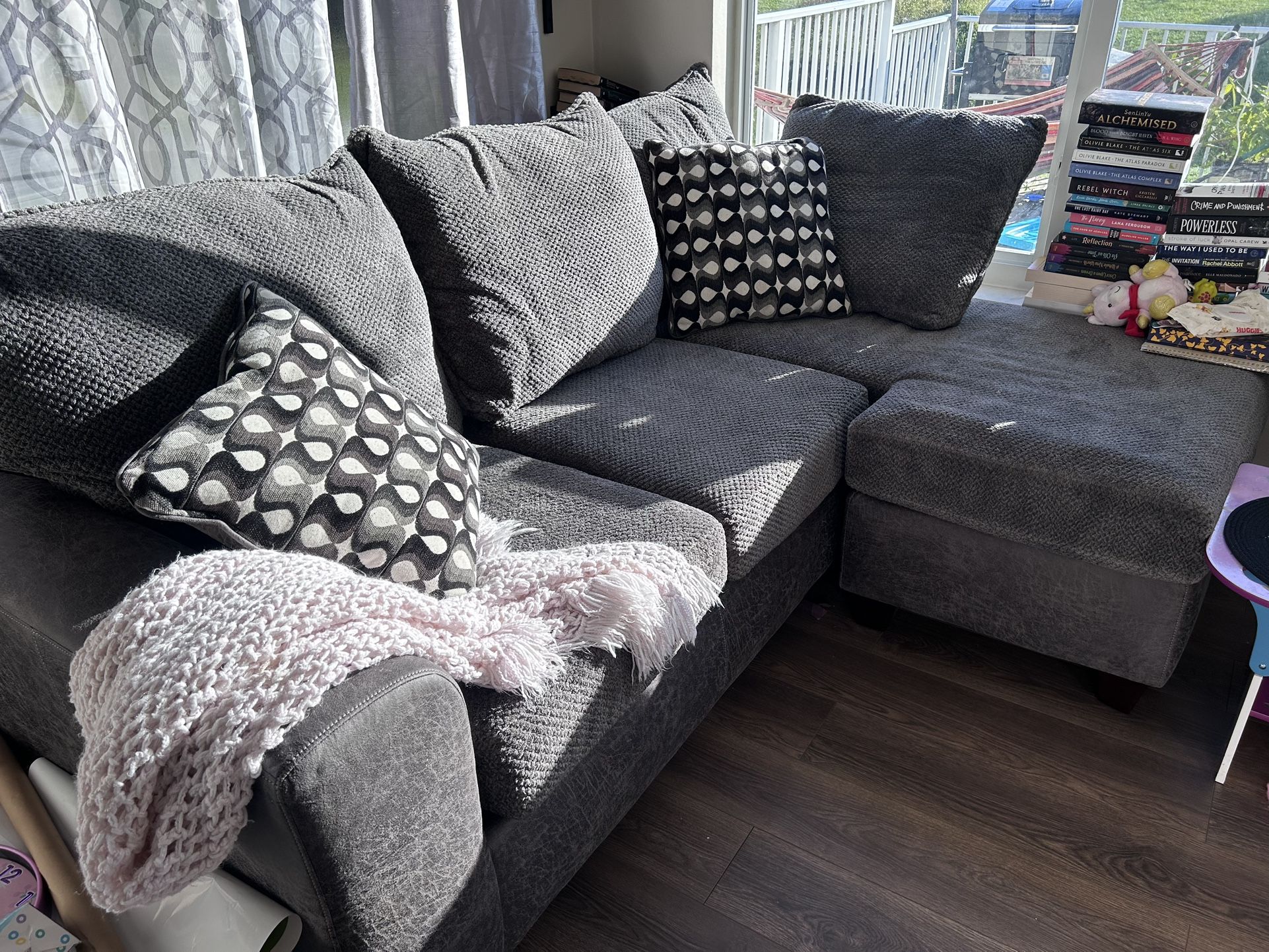 Gray Sectional couch L Shape