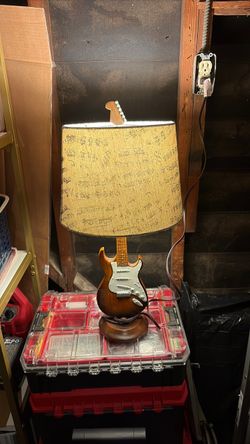 Electric Guitar Body Table Lamp