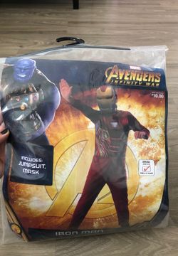 Halloween costume iron man suit 3/4 years with mask infinity war