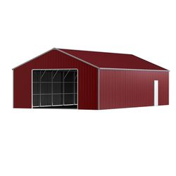 46FT x 25FT Heavy-Duty Metal Garage – Reinforced Steel Building for Vehicles & Equipment - The customer must have unloading capabilities, such as a fo