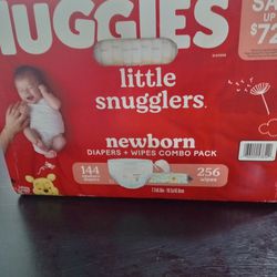 Huggies Little Snugglers (Newborn) Wipes And Diapers 