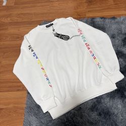 White MulticoloredChrome Hearts Long Sleeve