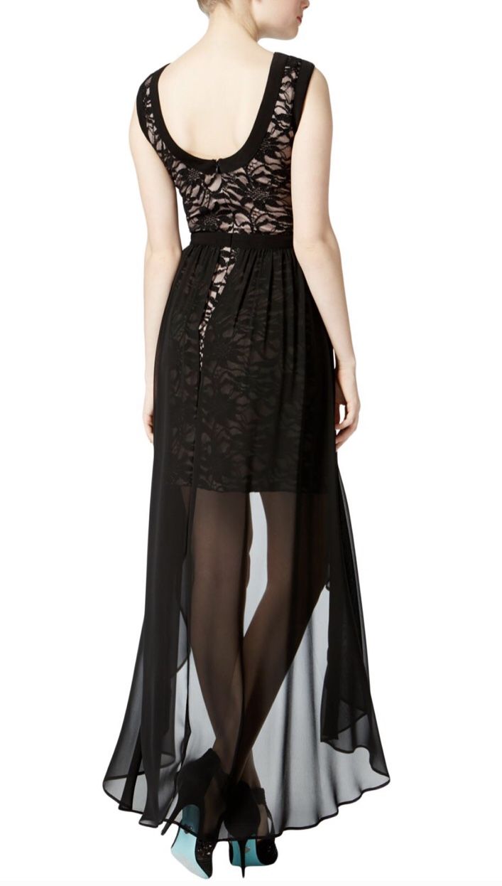 Women’s Formal Dresses Size 5 Chiffon Lace Overlay Short Length Prom Gown Bridesmaid Special Occasion