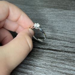 Moissanite Ring (Adjustable Size)