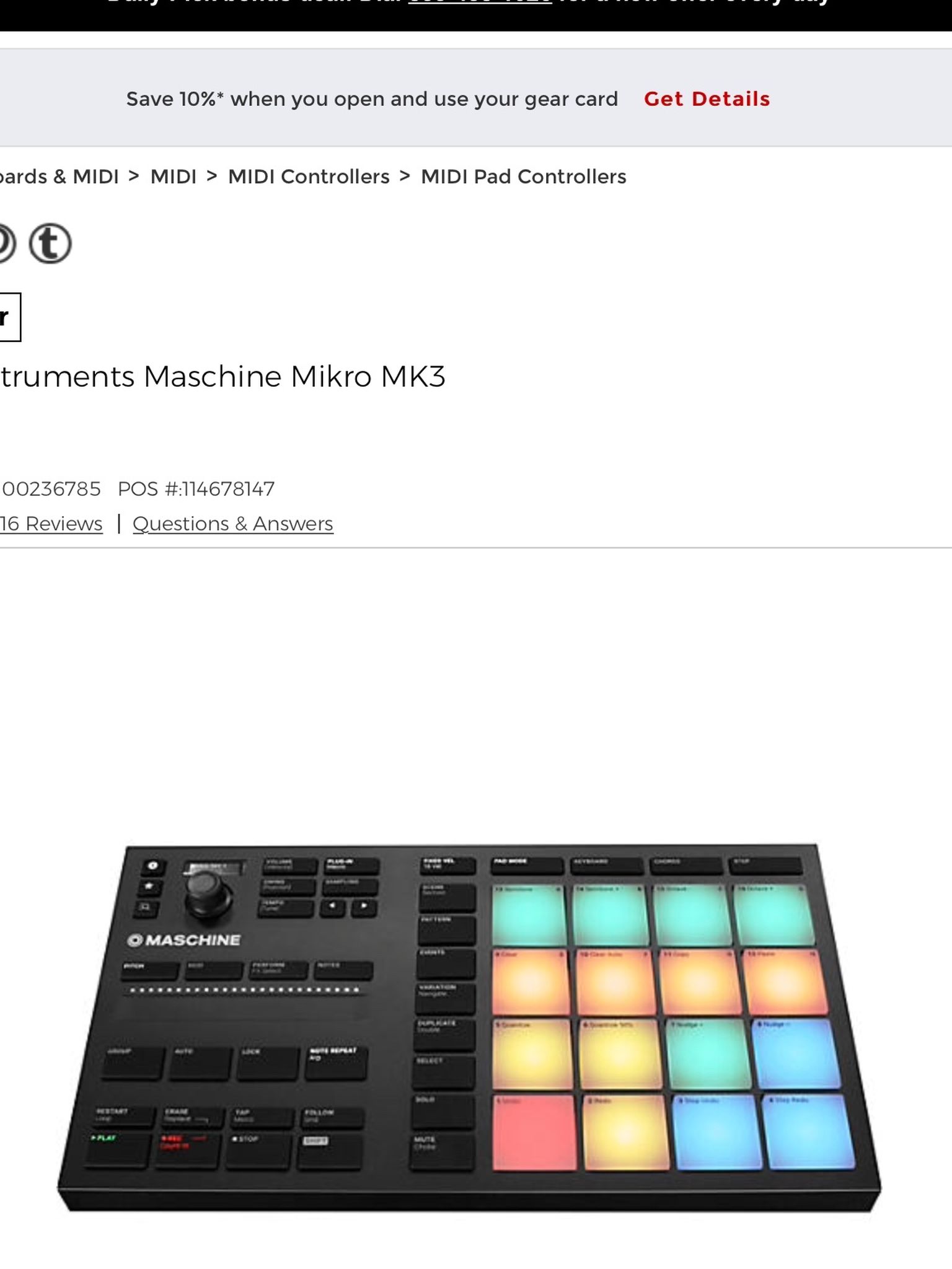 Maschine mikro Mk3 Native Instruments