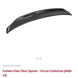 Real carbon fiber spoiler 