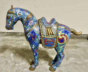 Chinese Cloisonné Enamel Horse Figure