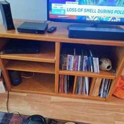 Solid Oak Entertainment Cabinet
