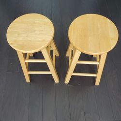 Two Wooden Stools