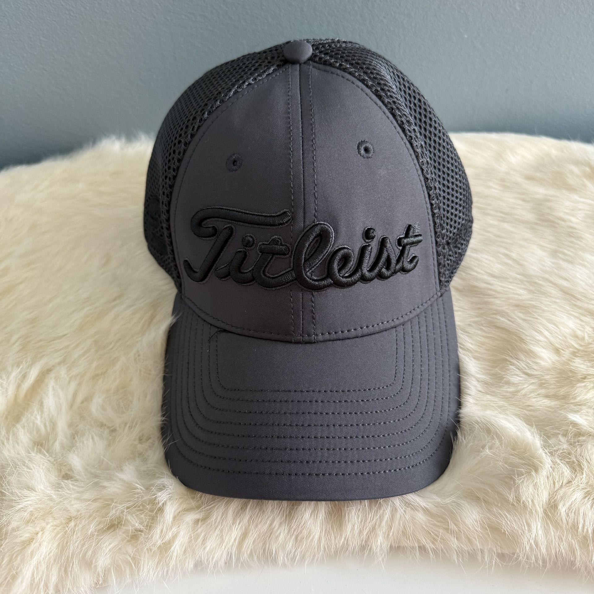Titleist Foot Joy Pro V1 Black Gray Hat Cap