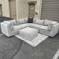 Modular grey sectional