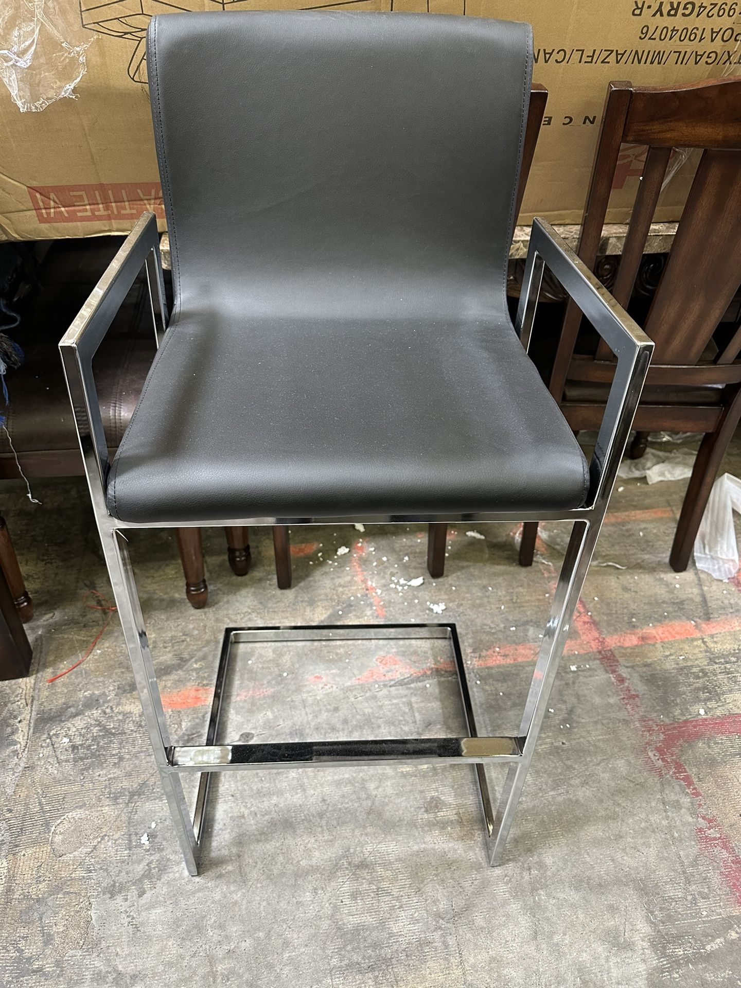New Bar Height Black Stool