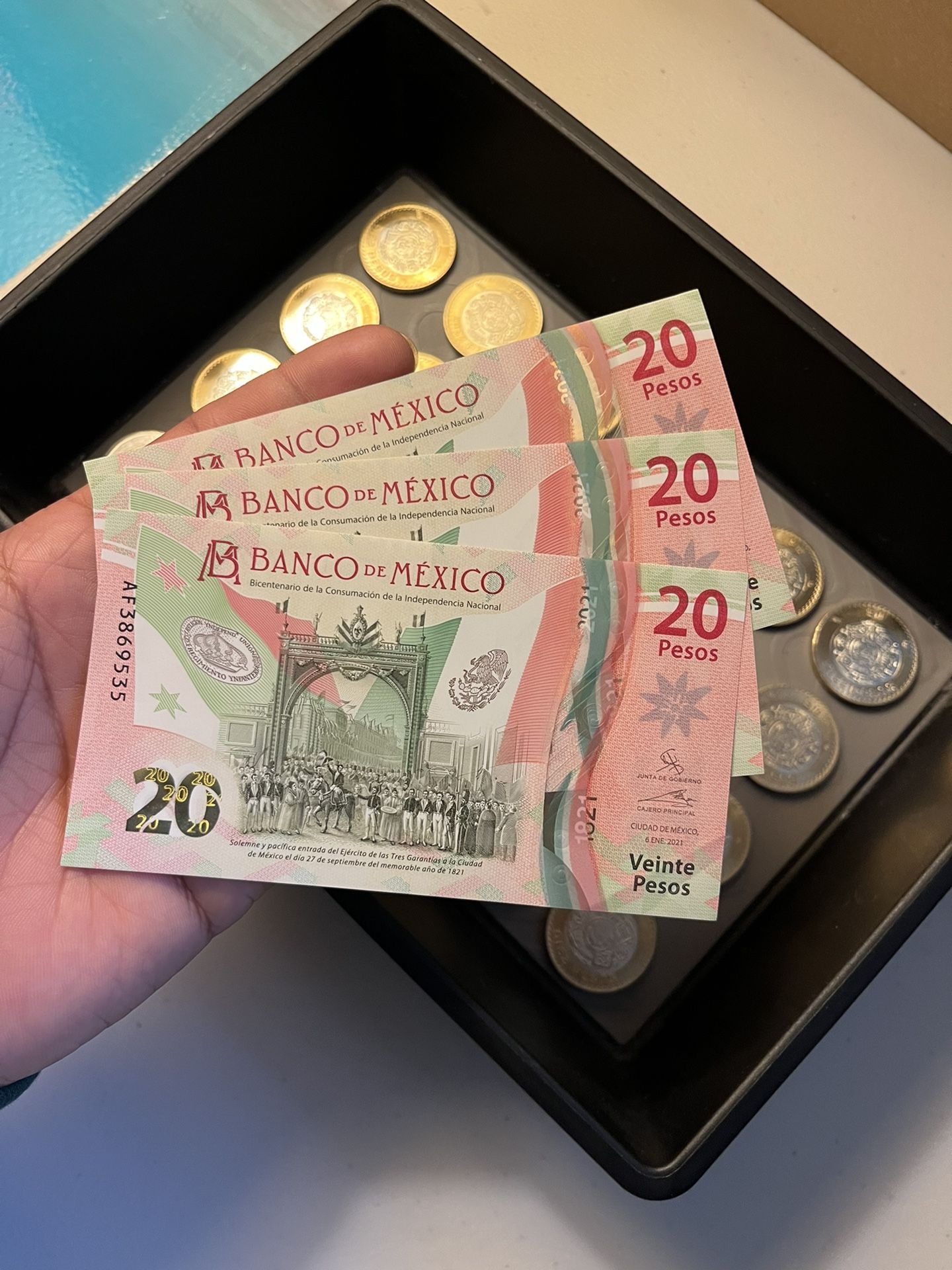 Mexican Coins And Bills , Monedas Mexicanas Y Billetes