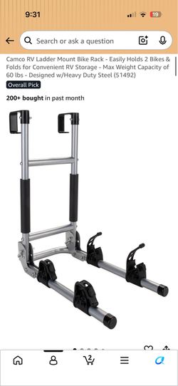 Camco RV ladder mount bike rack