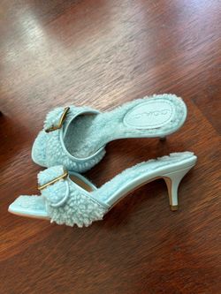 Coach Shearling Buckle Mule