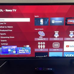 TCL 32 Inch Roku TV With Remote