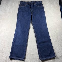 Vintage Levi’s 517 Jeans Men’s 34x30 Bootcut Blue Raw Denim 90s Made USA #1350