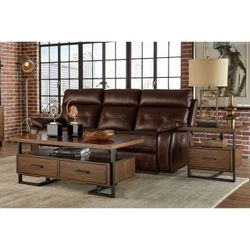 Brand New Brown Coffee Table With 2 Drawers (48 x 24 x 19.5H)