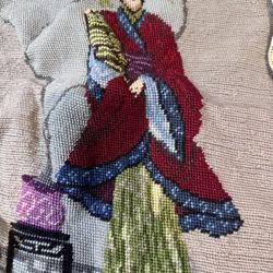 Large Handmade Embroidered Tapestry Art