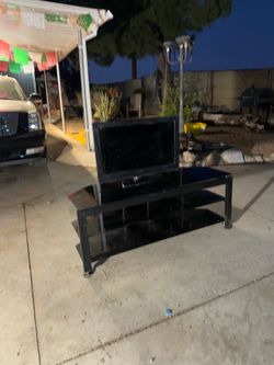 Table stand and TV