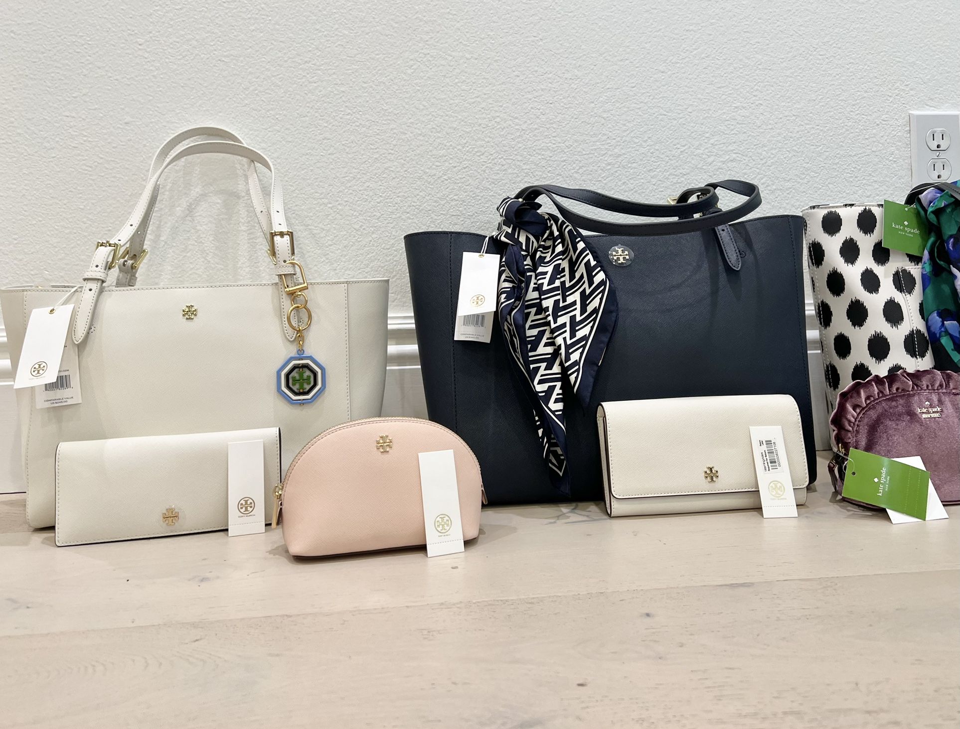 NEW Tory Burch, Kate Spade Purses and Wallets