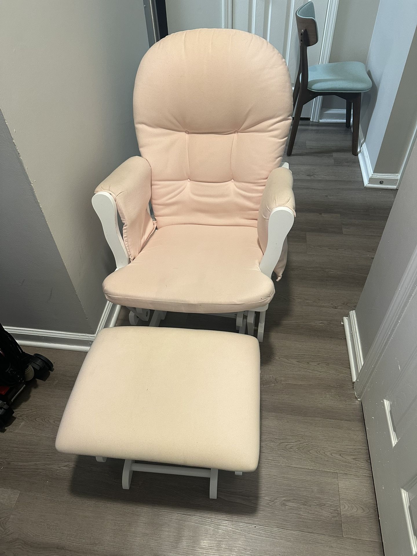 Pink glider chair