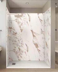 60x32’ Shower Kit- Base+Walls-Castico Stone