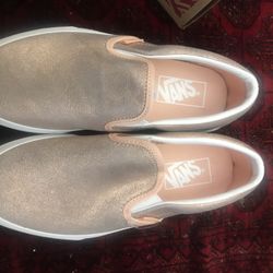 Rose Gold Slip On Vans