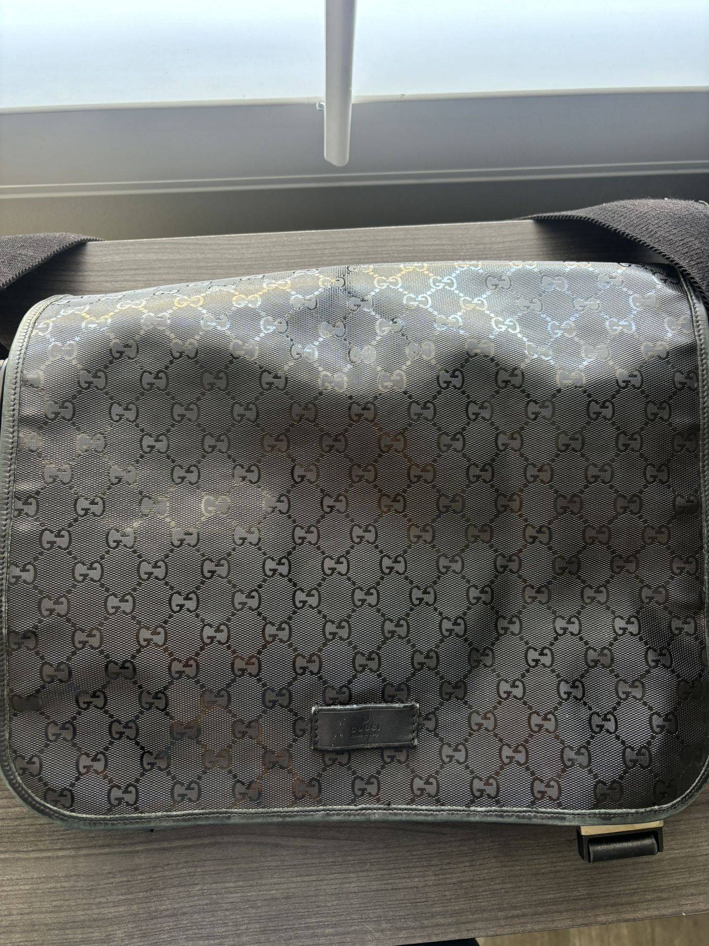 Gucci Monogram Diaper Bag