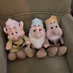 Classic Disney Snow White Plush Dwarf Dolls