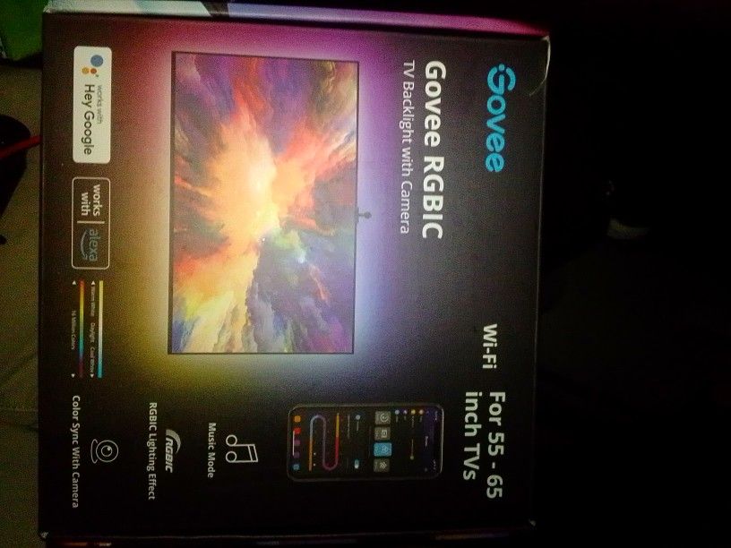Govee Table Lamp And Tv Backlight And Camera 