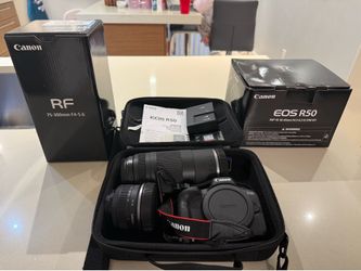 CANON R50 EOS - 2 LENSES - LIKE NEW
