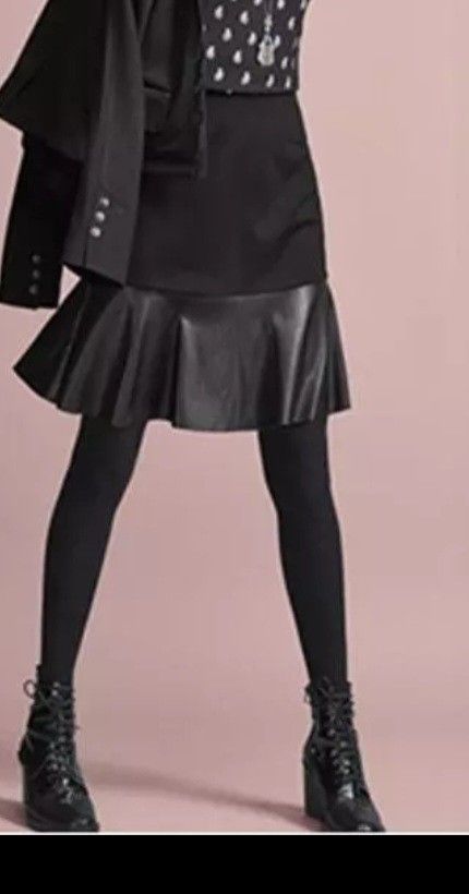 Cabi PONTE KNIT Flounce SKIRT XS