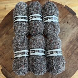 Yarn Lot Of 6 Skeins 50gms Each Hayfield KILMORY JEWELS Nylon blend