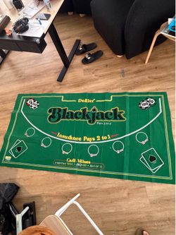 Blackjack/poker mat