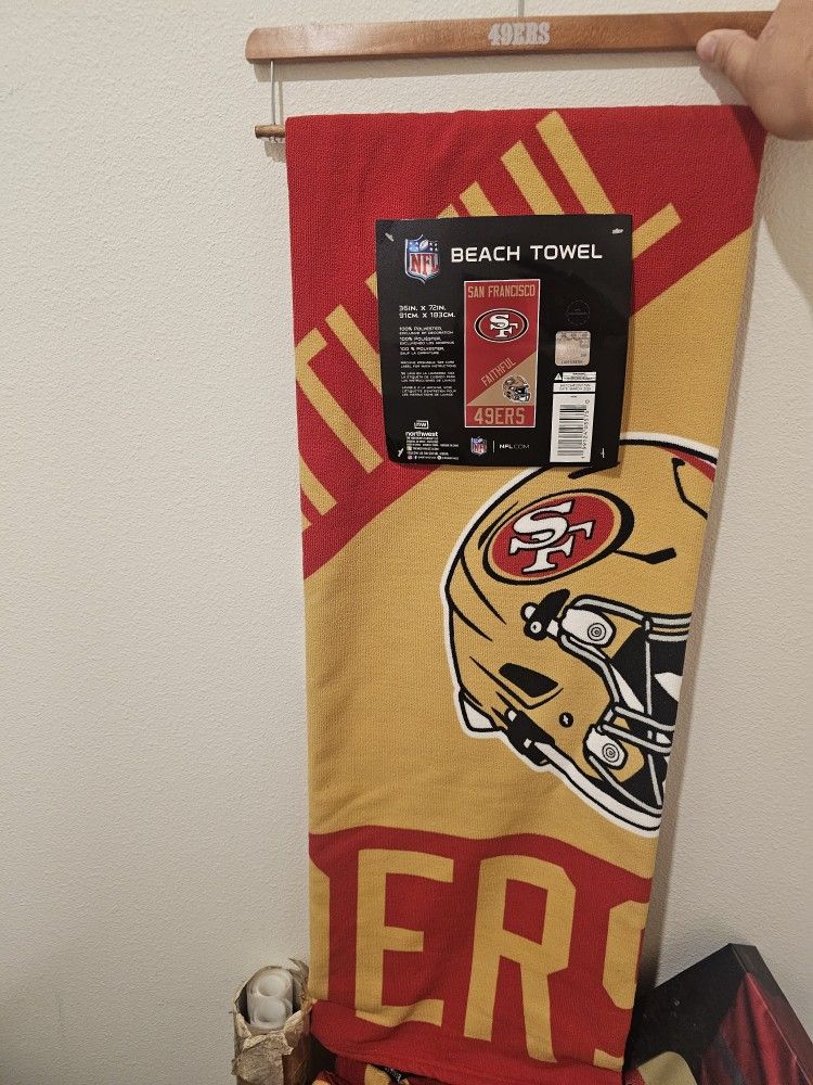49ERS BEACH TOWEL