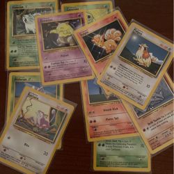 Base Set Original Common Pokémon Cards