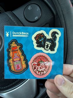 Latest Dutch Bros Swag Sticker Drop