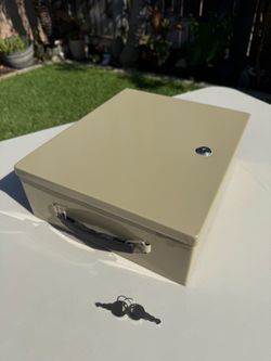 13” Security Chest Safe with Lock & Key - Business Office