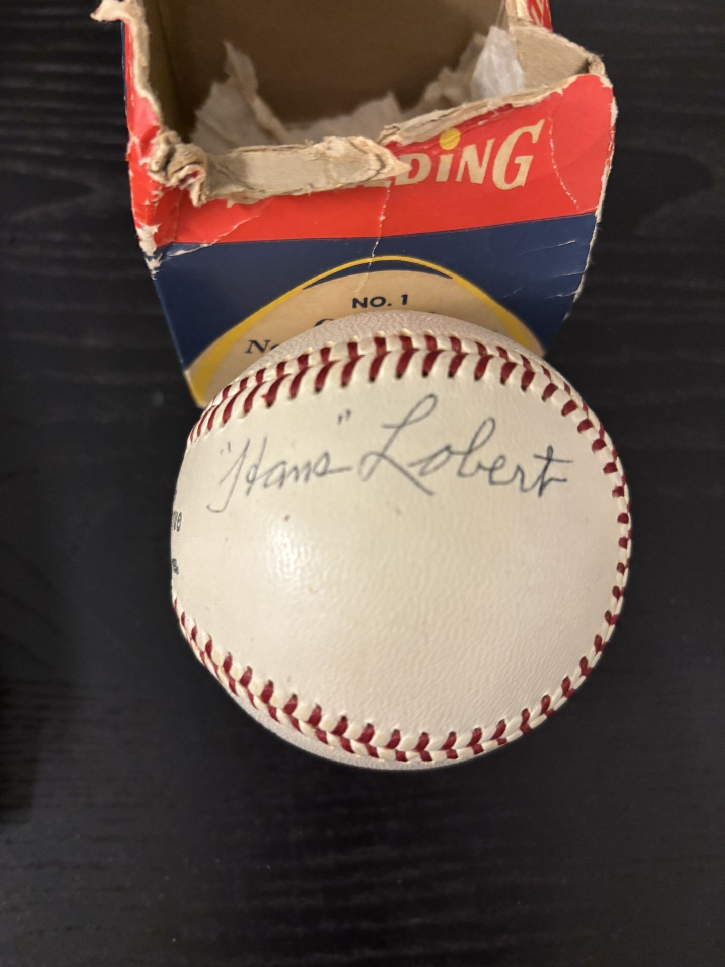 Hans Lobert Signed Baseball