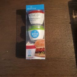 Condiments  on the go 3 piece set