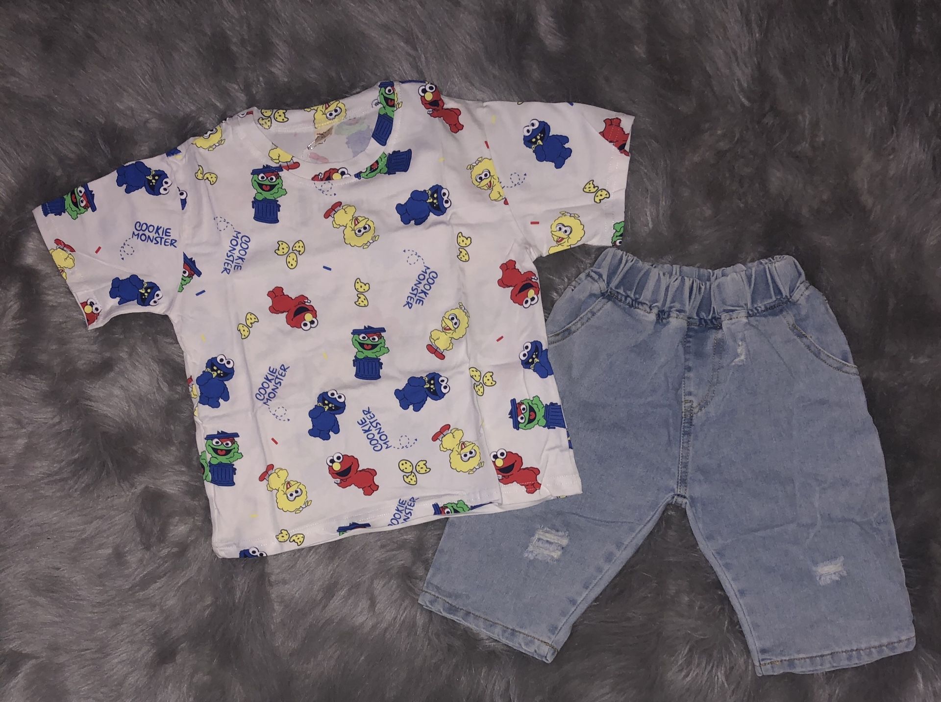Cookie Monster Short Set
