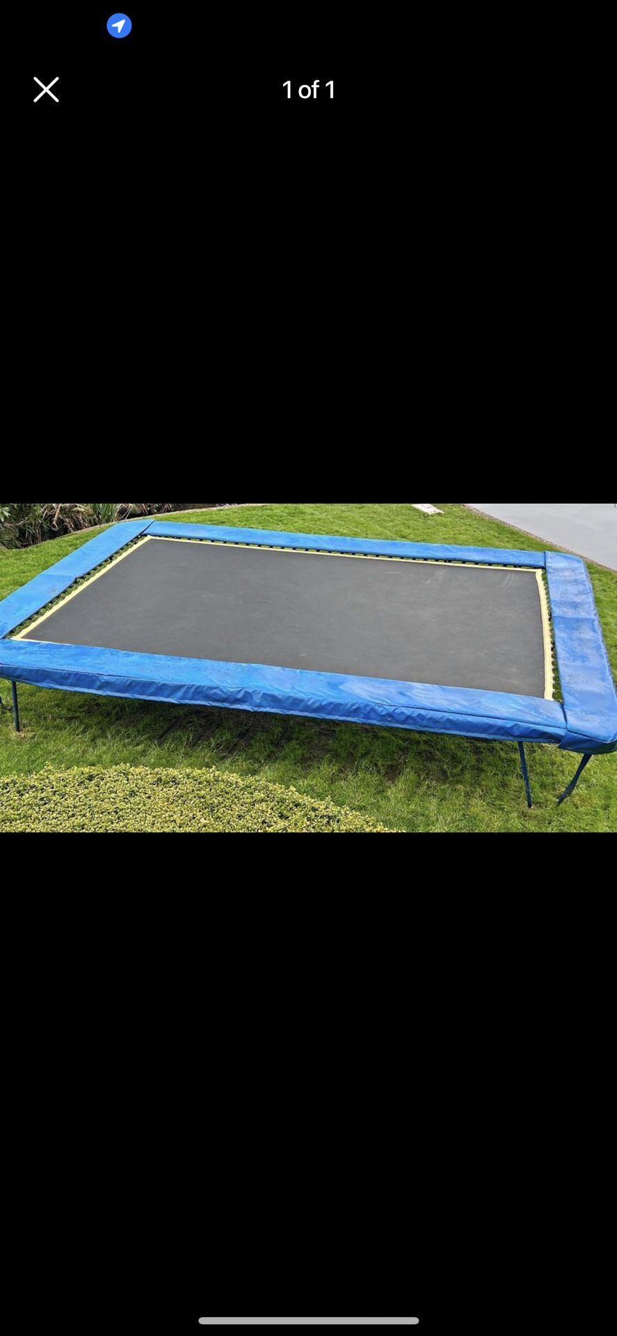 Sundance Gymnastics Rectangle Trampoline. 10’ X 14’