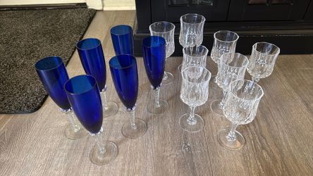 Crystal drink glasses