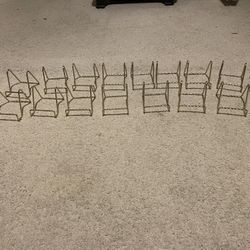 18 Gold Table Number Holders 