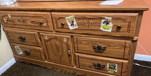 Drawer with mirror