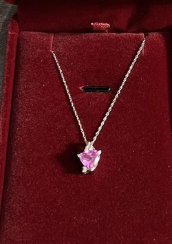 0.045 ctw diamond & sapphire Necklace 
