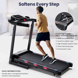 Walking Pad Treadmill with Handle Bar & Incline, Desk Workstation 8MPH
