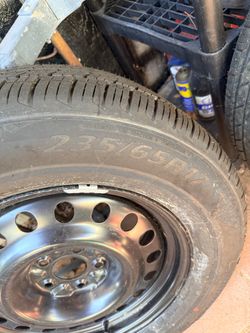 235/65R17 Tire on Steel Wheel